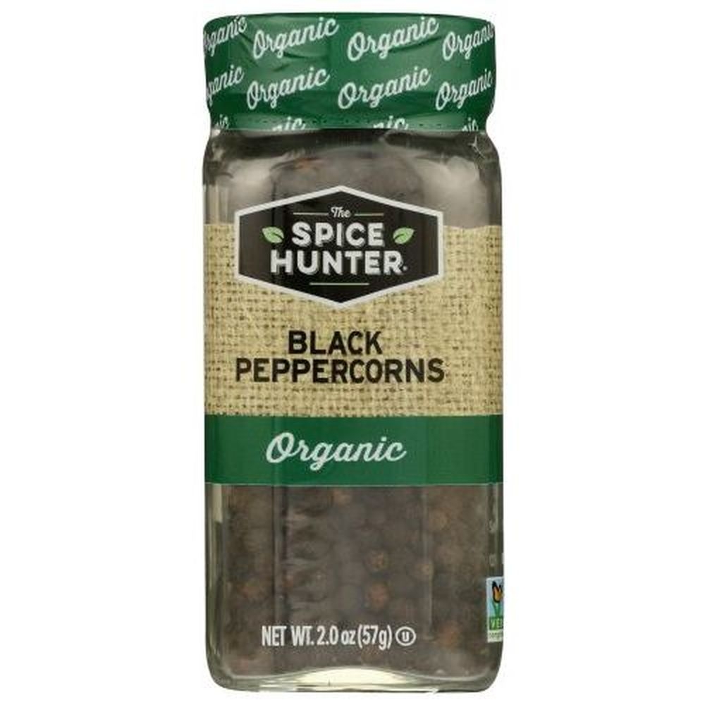 The Spice Hunter Organic Whole Black Peppercorns, 2 Ounce -- 6 per case