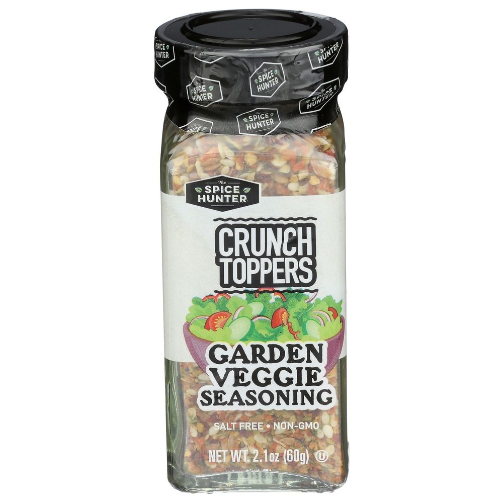 The Spice Hunter Crunch Toppers Salt Free Garden Veggie Seasoning, 3 Ounce -- 6 per case