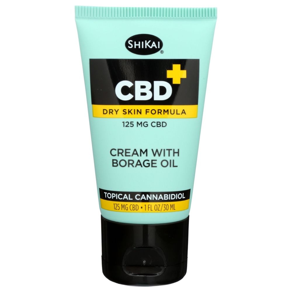 Shikai CBD Cream with Borage Oil Dry Skin Formula, 1 Ounce -- 18 per case