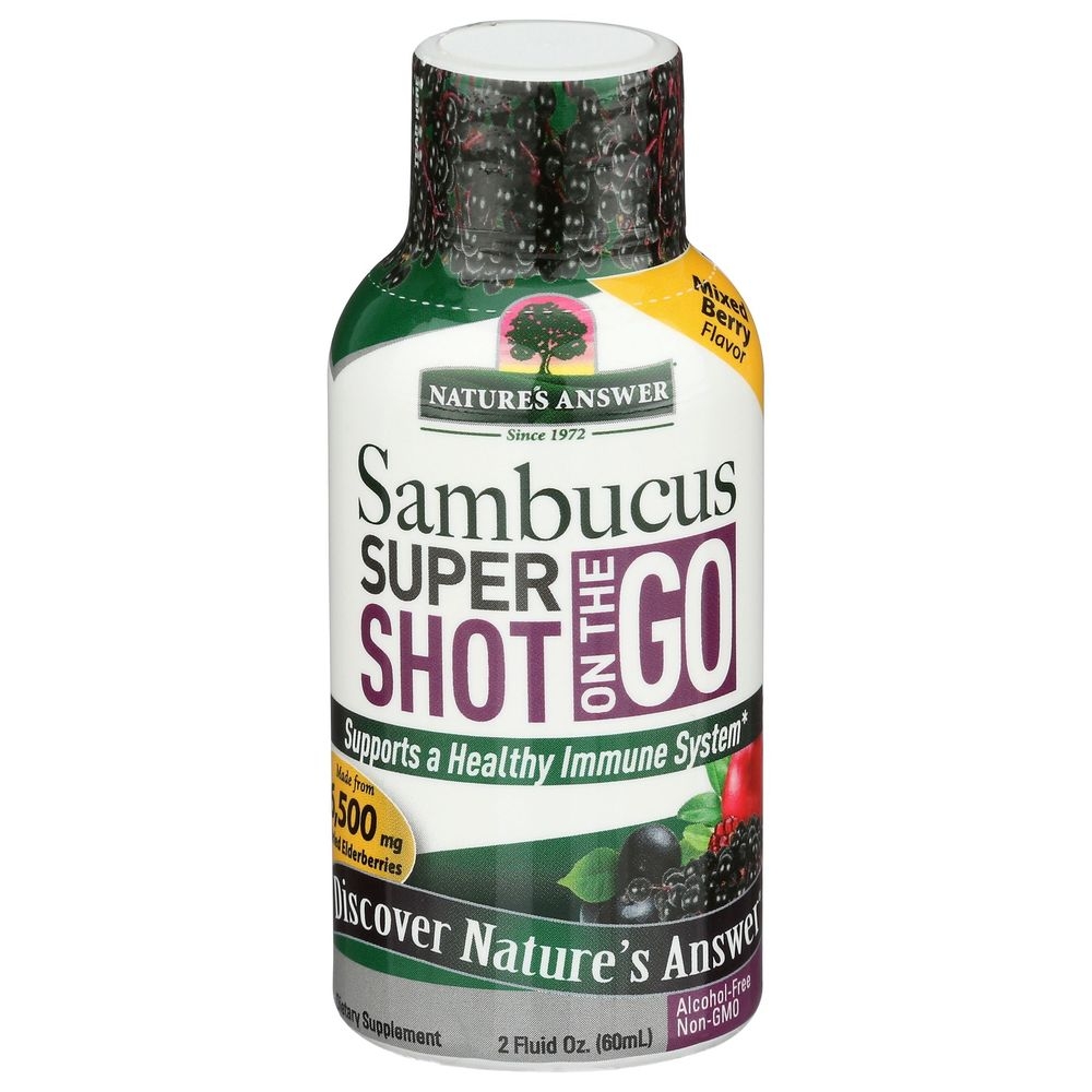 Natures Answer Immune Support Sambucus Shot, 2 Fluid Ounce -- 12 per case