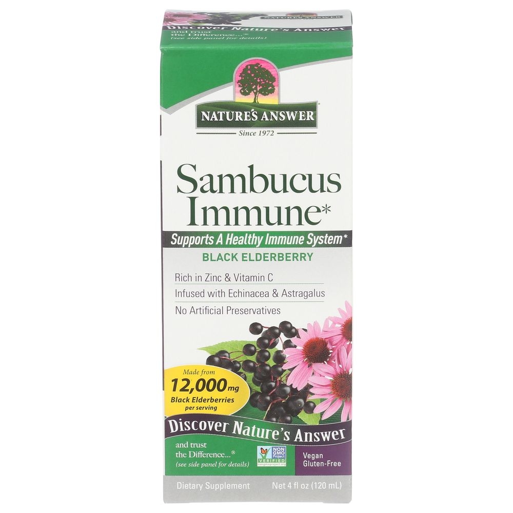 Natures Answer Sambucus Extract Immune Support, 4 Ounce