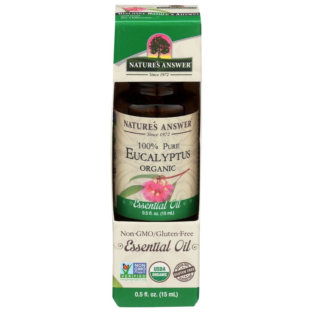 Natures Answer Organic Eucalyptus Essential Oil, 0.5 Ounce