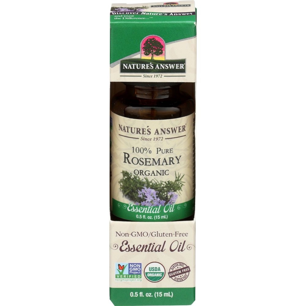 Natures Answer Organic Rosemary Essential Oil, 0.5 Ounce