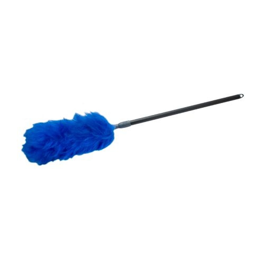 Carlisle 4573300 Flo-Pac White Telescopic 100 Percent Lambs Wool Duster, 30 to 42 inch Length