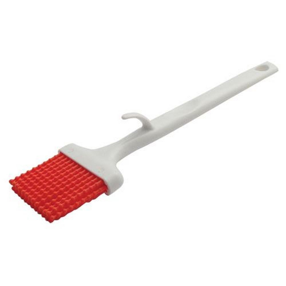 Carlisle 4040505 Sparta Red 3 inch Silicone Bristle Basting Brush, 9.75 inch Length