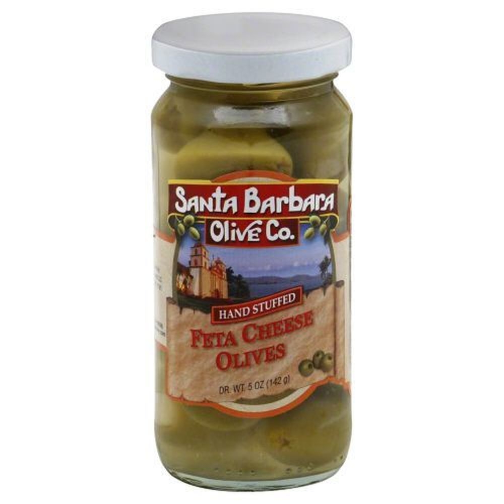 Santa Barbara Hand Stuffed Feta Cheese Olives, 5 Ounce -- 6 per case