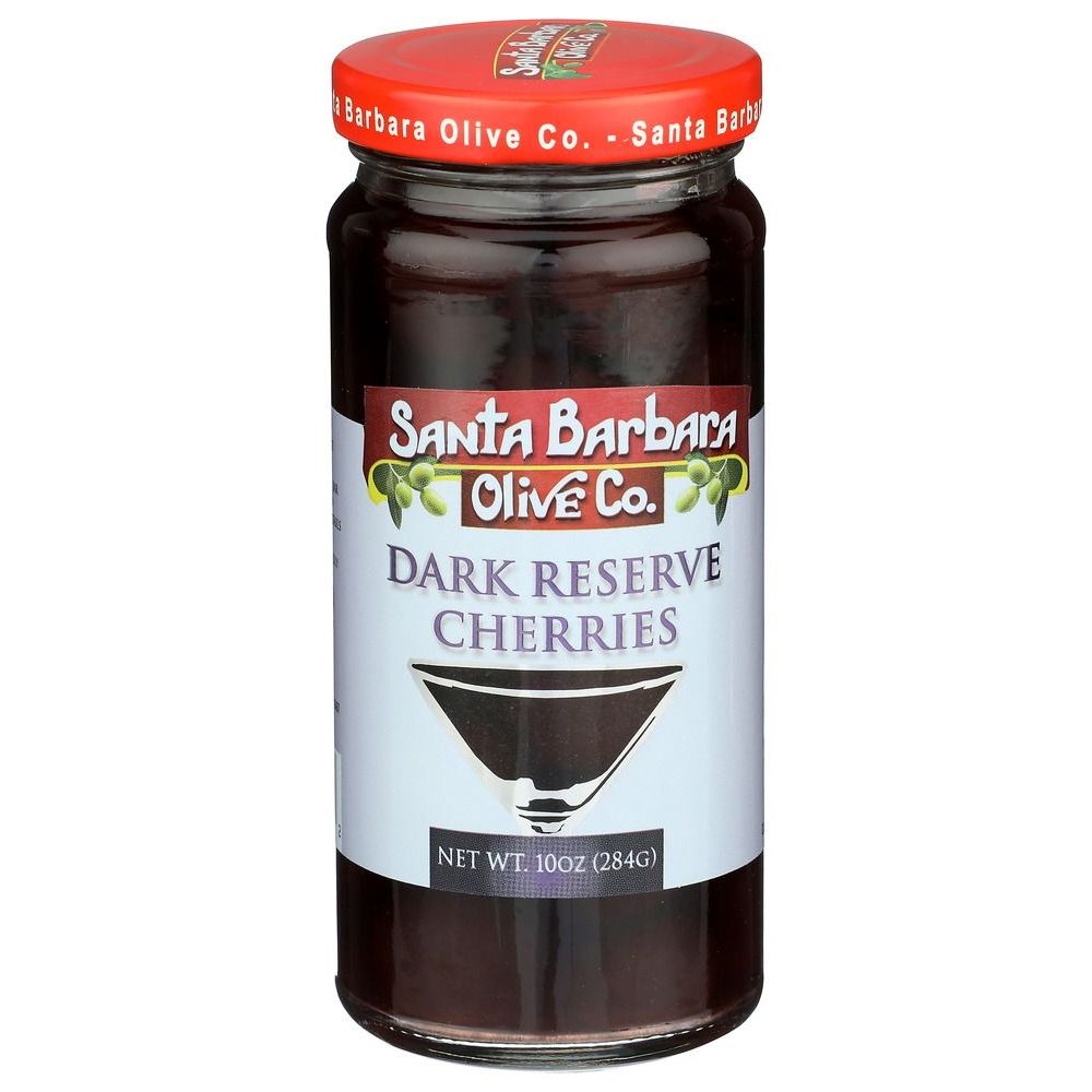 Santa Barbara Olive Dark Reserve Cherries, 10 Ounce -- 6 per case