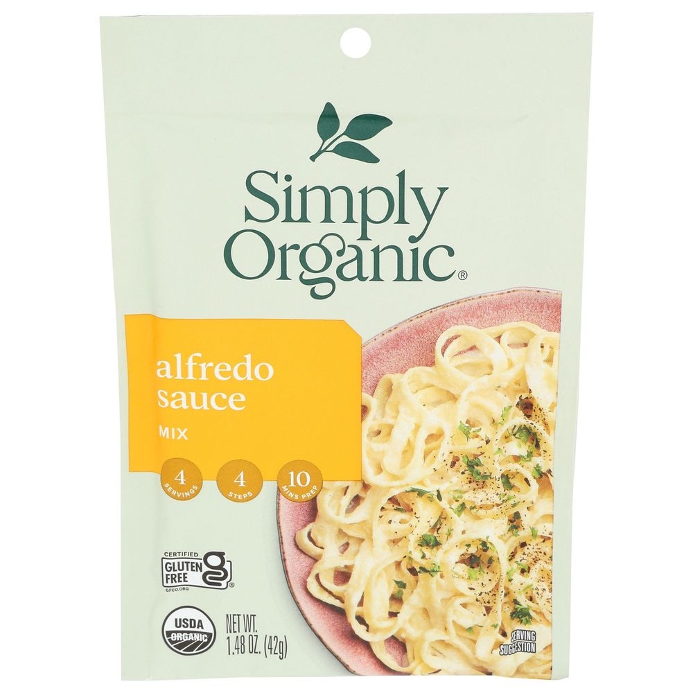 Simply Organic Alfredo Sauce Mix, 1.48 Ounce -- 12 per case