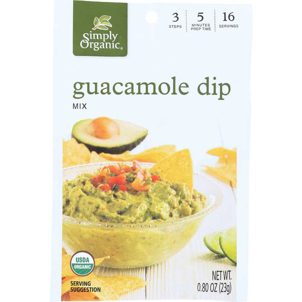 Simply Organic Guacamole Dip Mix, 0.8 Ounce -- 12 per case.