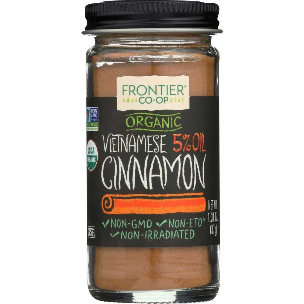 Frontier Herb Organic Ground Vietnamese Cinnamon, 1.31 Ounce.