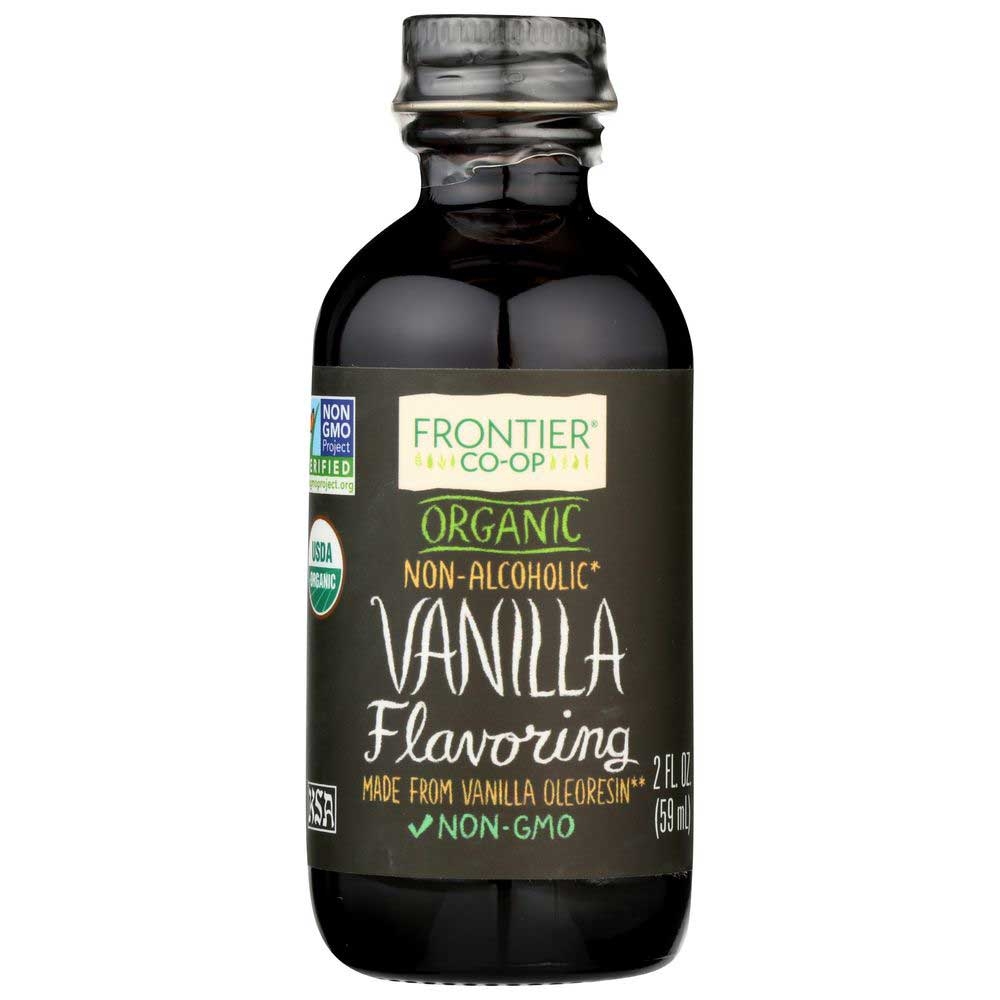 Frontier Herb Organic Non Alcoholic Vanilla Flavoring, 2 Fluid Ounce.