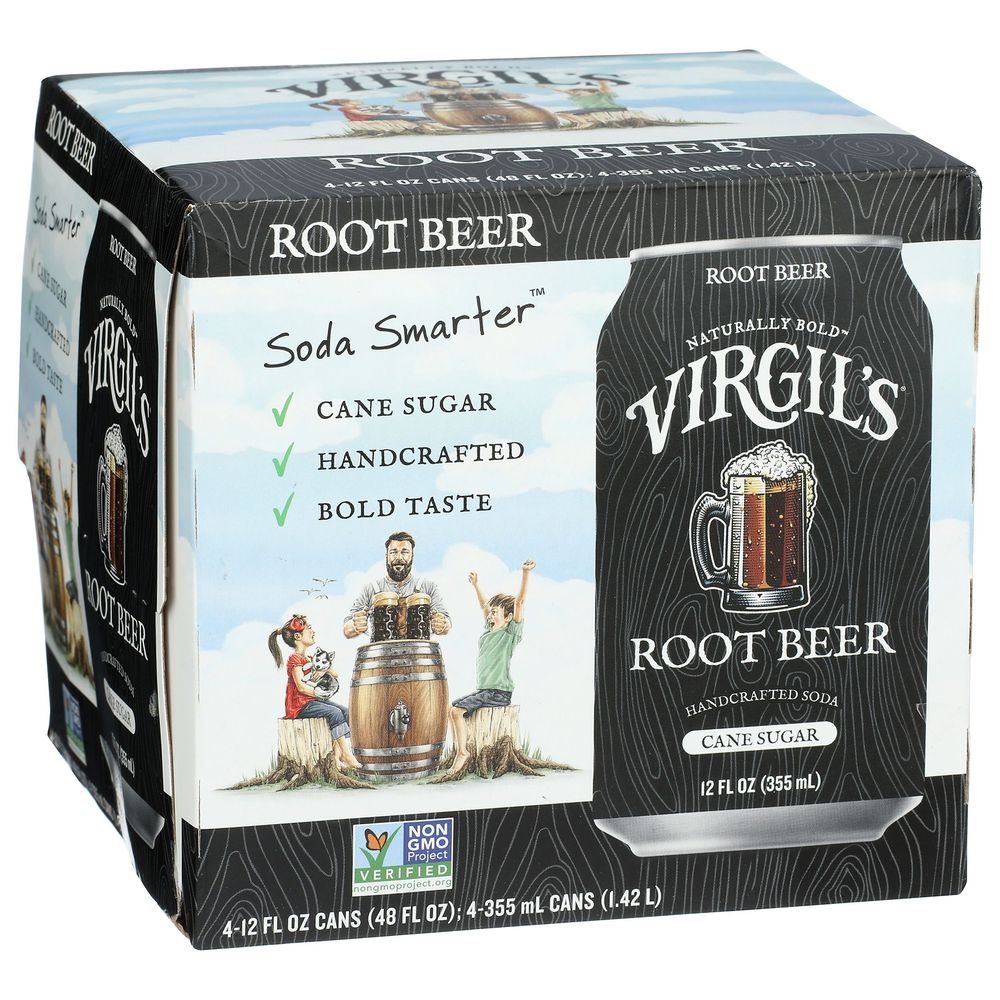 Virgils Root Beer Soda, 12 Fluid Ounce -- 24 per case