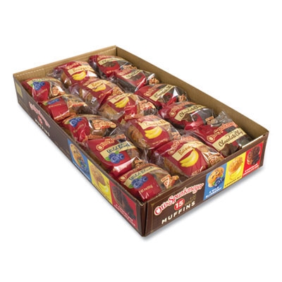 Otis Spunkmeyer Assorted Flavors Muffins - Variety Pack, 4 Ounce -- 15 packs per box
