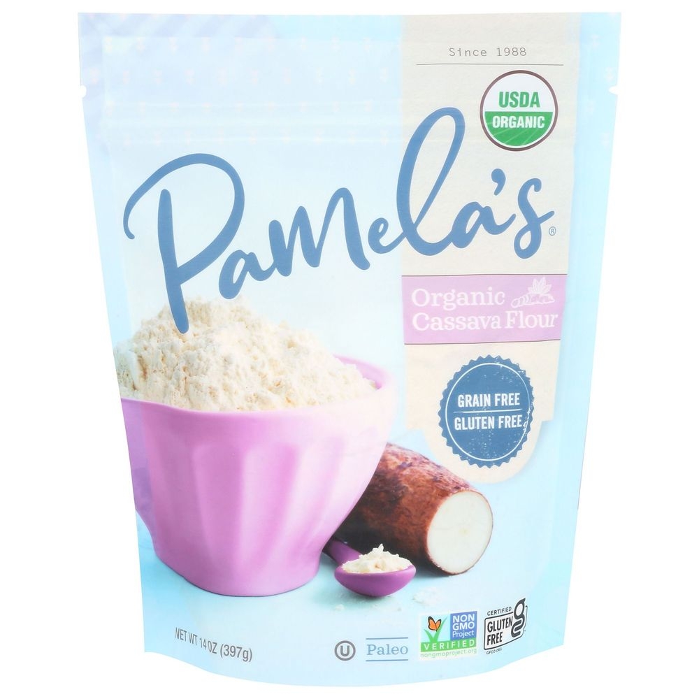 Pamelas Organic Cassava Flour, 14 Ounce -- 6 per case