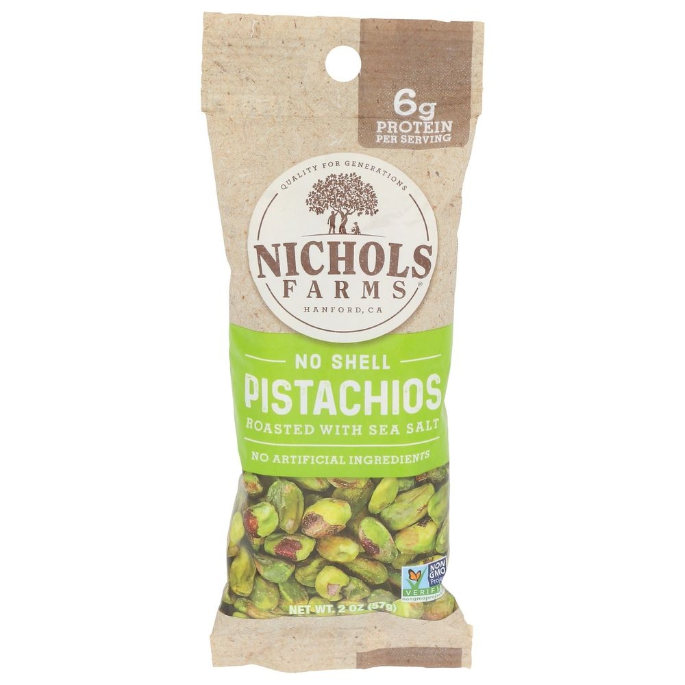 Nichols Farms Roasted with Sea Salt Pistachio, 2 Ounce -- 10 per case