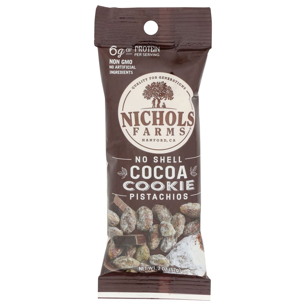 Nichols Farms Cocoa Cookie Pistachio, 2 Ounce -- 10 per case