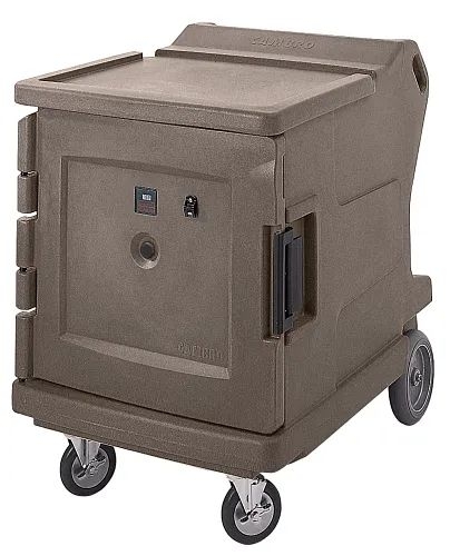 Camtherm Celsius Thermometer Low Profile Hot Electric Food Holding Cabinet, Granite Sand, 30 1/2 x 42 x 42 3/8 inch.