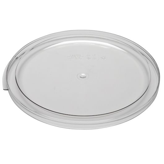 Clear 12/18/22 Qt Round Plastic Container Cover -- 6 per case