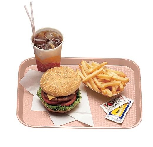 Cambro Fast Food Tray, Blush, 11 7/8 X 16 1/8 inch -- 24 per case.