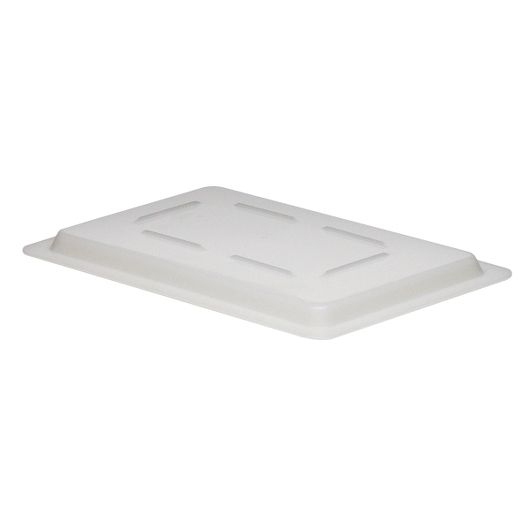 White 12 inch X 18 inch Flat Lid For Food Storage Boxes -- 6 per case