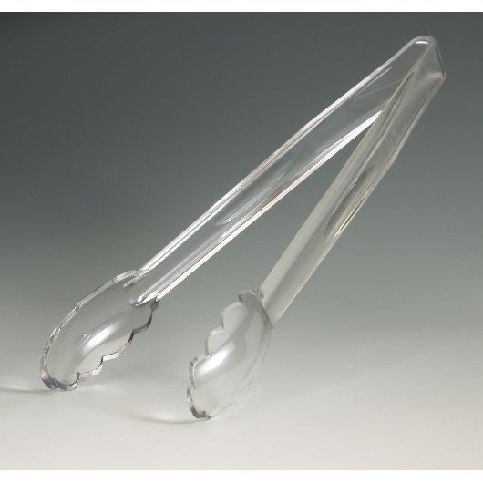 Cambro Camwear Clear Scallop Grip Surface Tong, 12 Inch -- 12 Per Case