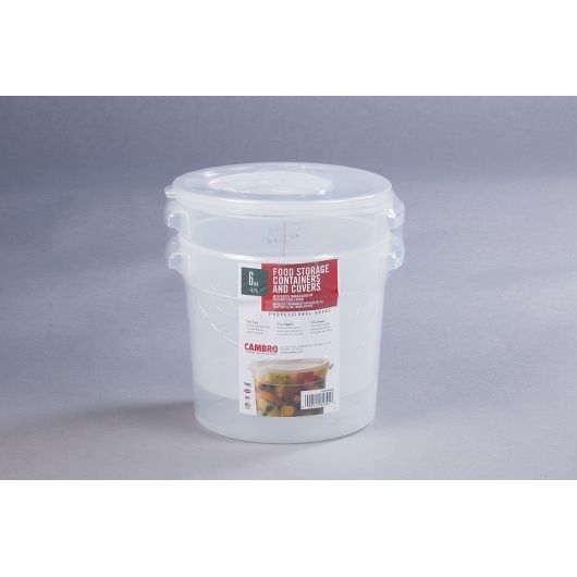 Translucent Round Lid Container -- 12 Per Case