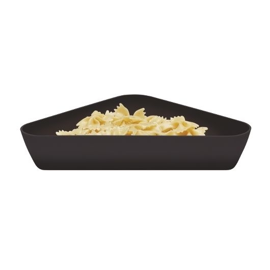 ShowFest Triangular Display Tray, Black, 2 Quart -- 6 per case.