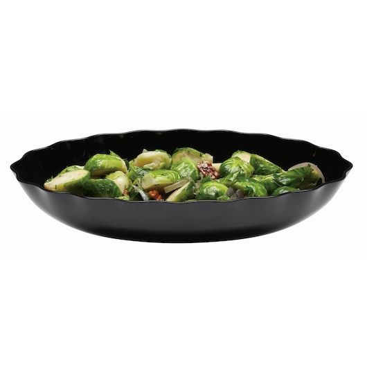 Black Cambro Scalloped Oval Show Fest 3 Quart Display Bowl, Dimension 10 X 15 X 2.5 Inch -- 6 Per Case.