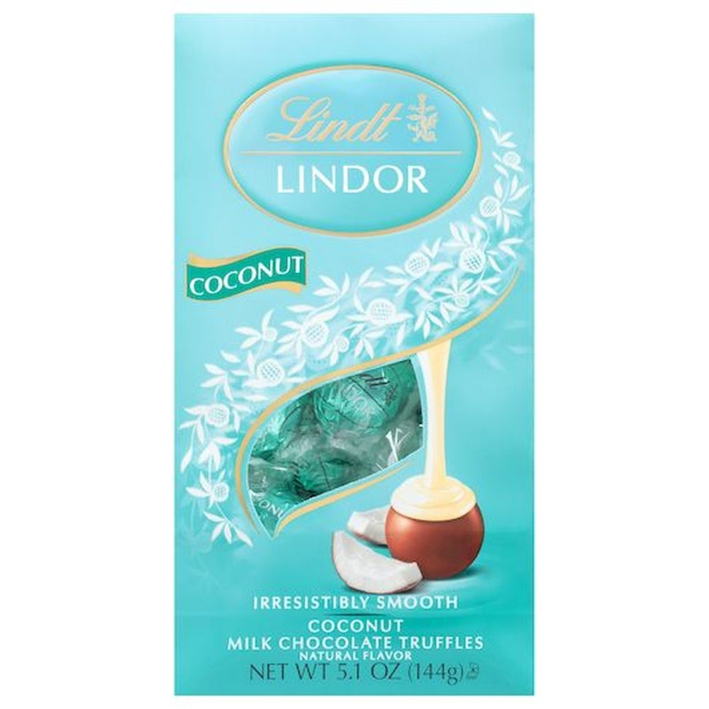 Lindt Lindor Coconut Milk Chocolate Truffles, 5.1 Ounce -- 6 per case