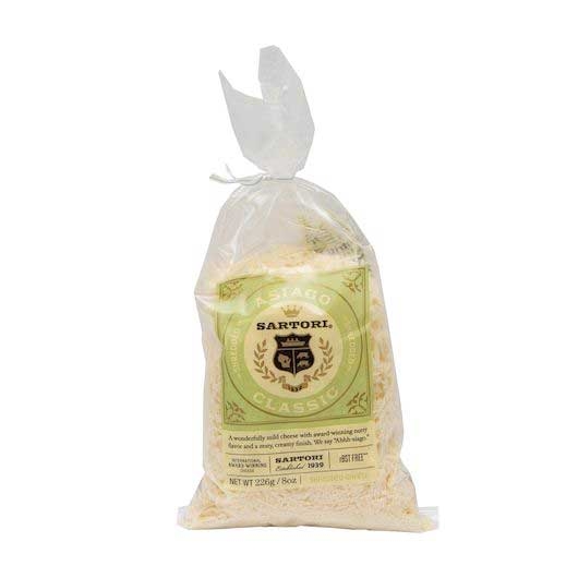 Sartori Asiago Shredded Cheese, 8 Ounce -- 16 per case