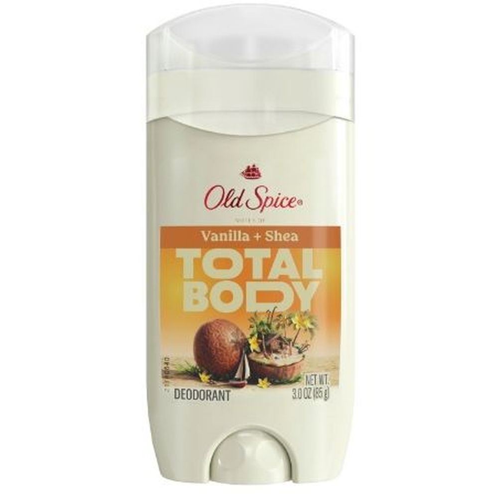 Old Spice Vanilla Shea Butter Whole Body Deodorant Cream, 3 Ounce -- 12 per case