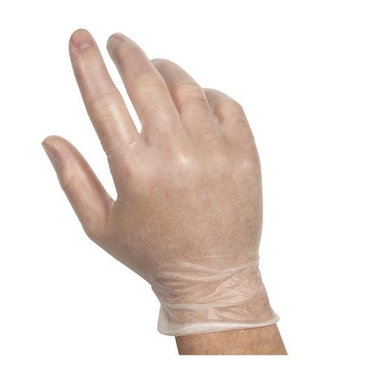 Companions Essentials Medium Lightly Powdered Vinyl Gloves, 100 count -- 10 per case