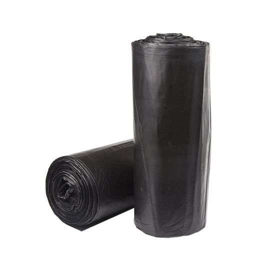 Companions Merit Star Seal 38 x 58 inch 1.5 Mil Black LLDPE Can Liner, 10 count -- 10 per case