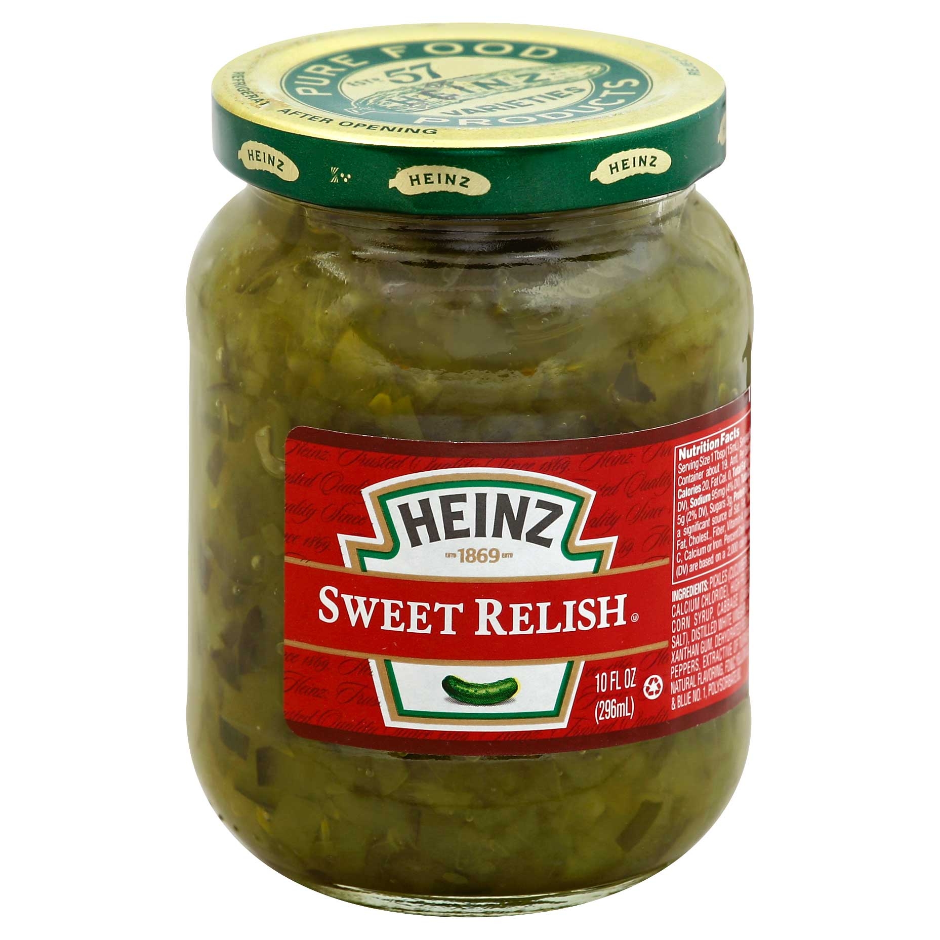 Heinz Sweet Green Relish, 10 Ounce -- 12 Case