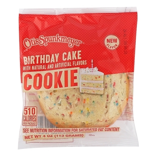 Otis Spunkmeyer Birthday Cake Cookie, 4 Ounce -- 24 per case