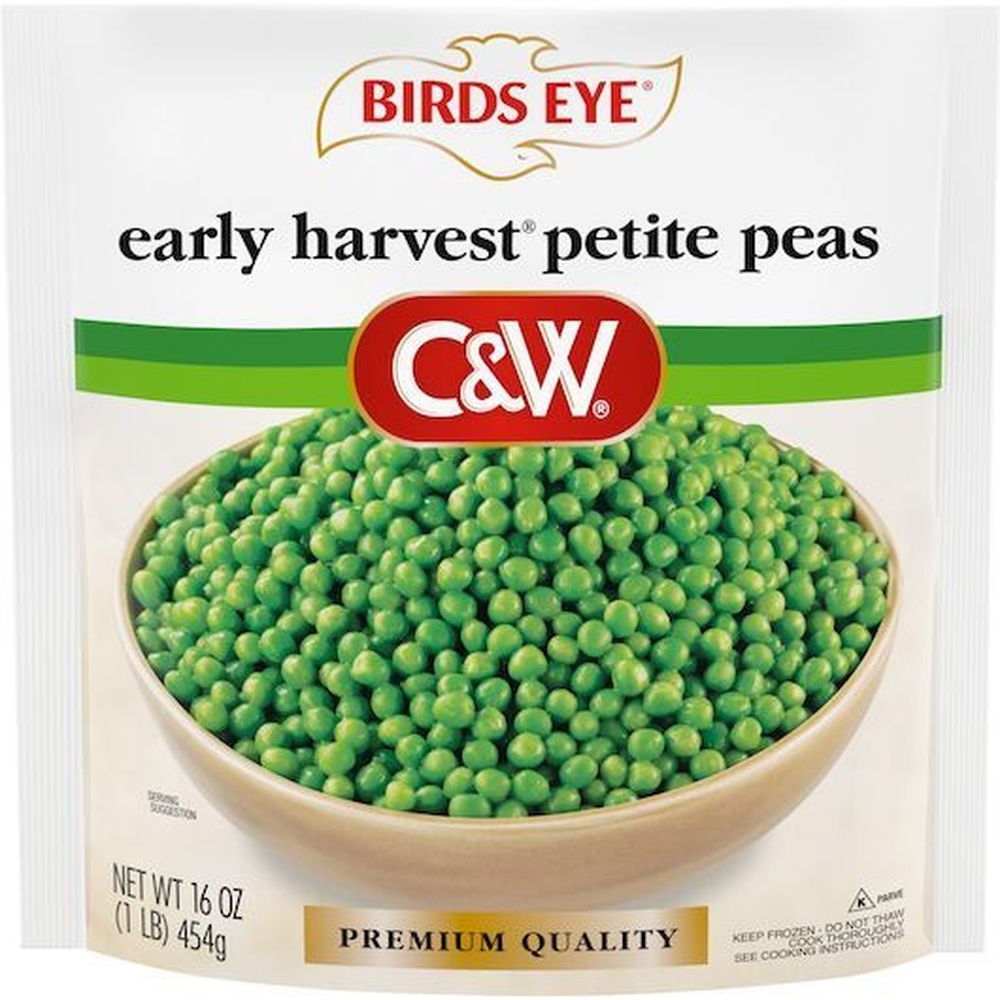 Birds Eye C and W Premium Quality Early Harvest Petite Peas, 16 Ounce -- 7 per case