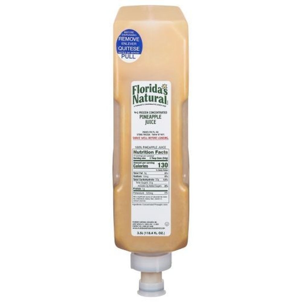 Floridas Natural 4 Plus 1 Pineapple Juice, 3.5 Liter -- 3 per case