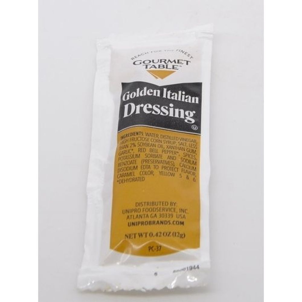 Gourmet Table Golden Italian Dressing, 12 Gram Pouch - 200 per case