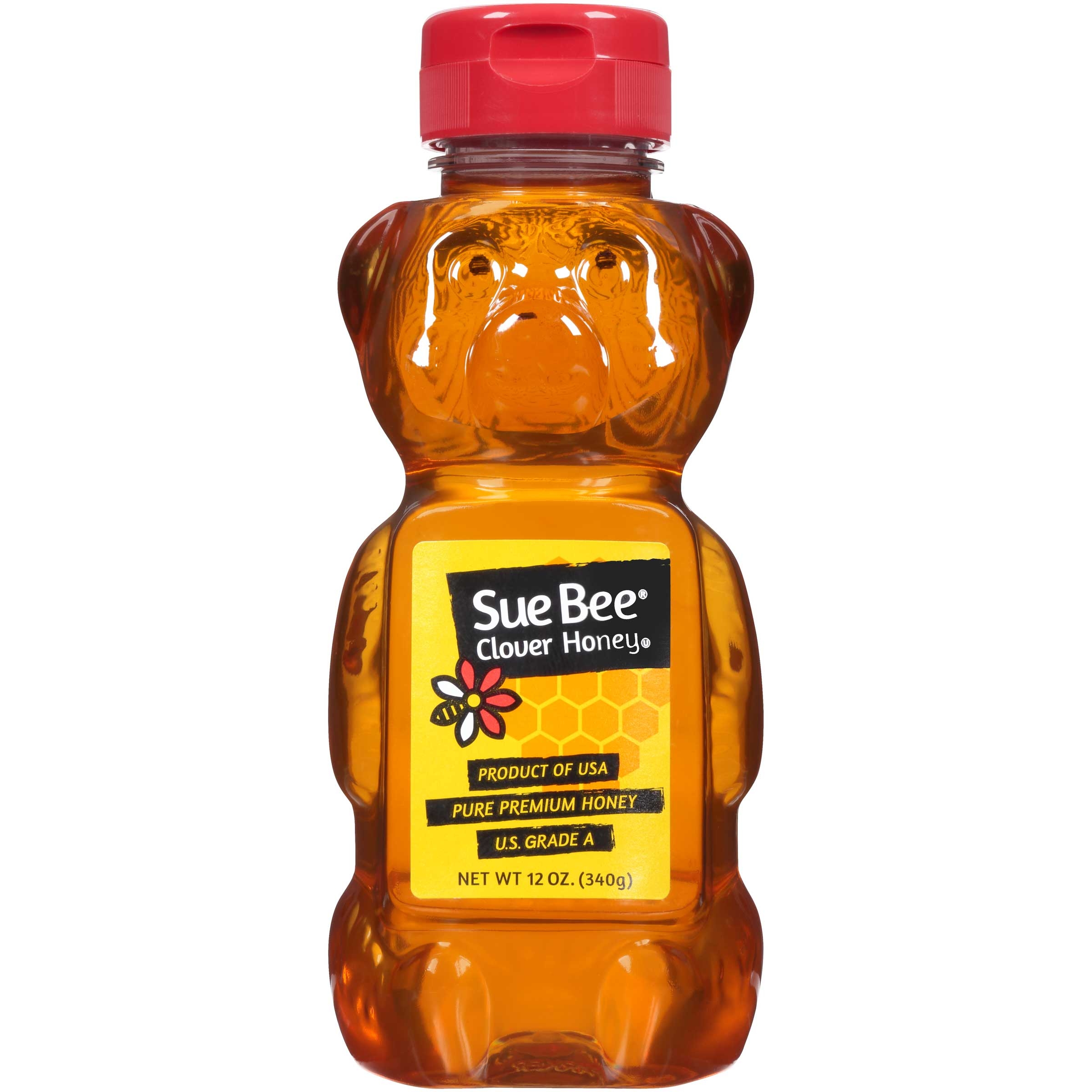 Sue Bee White Honey In Bears, 12 Ounce -- 12 Per Case