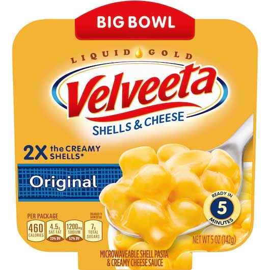 Velveeta Original Macaroni and Cheese Convenience Meal Bowl, 5 Ounce -- 6 per case