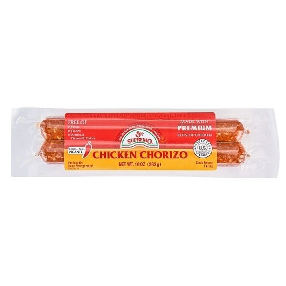VV Supremo Chicken Chorizo, 10 Ounce -- 15 per case