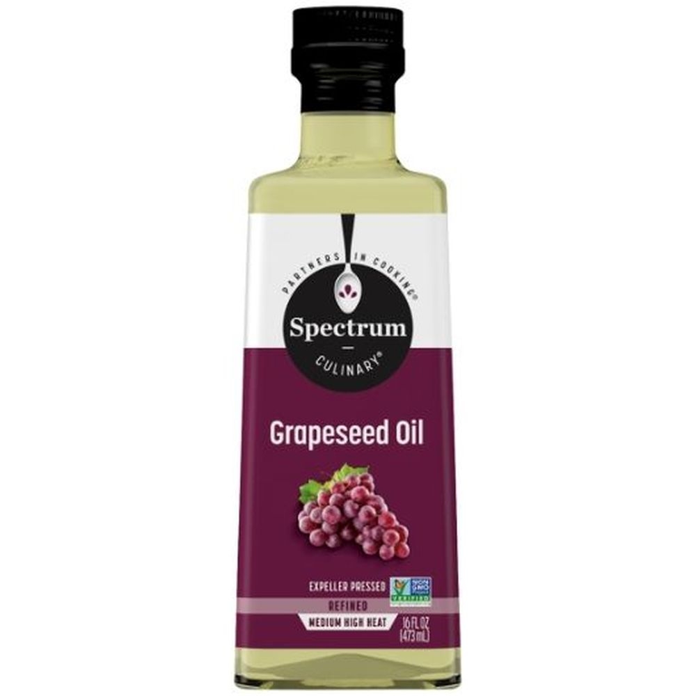 Spectrum Culinary Refined Grapeseed Oil, 16 Fluid Ounce -- 12 per case