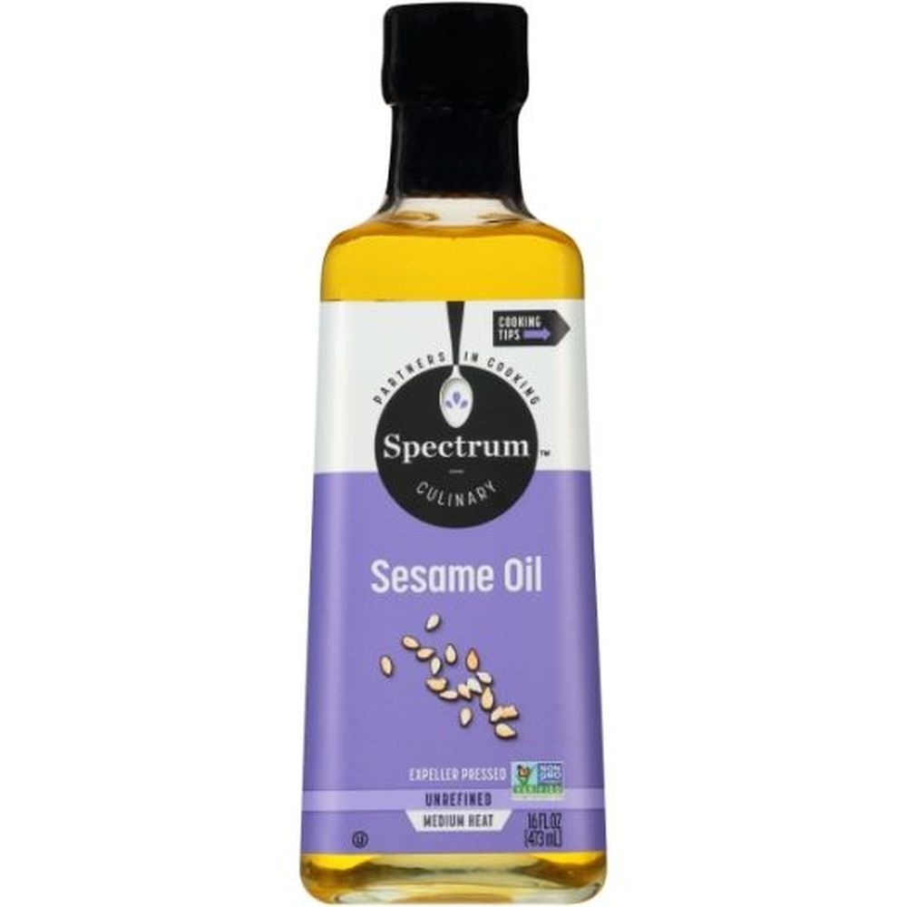 Spectrum Culinary Unrefined Sesame Oil, 16 Fluid Ounce -- 12 per case