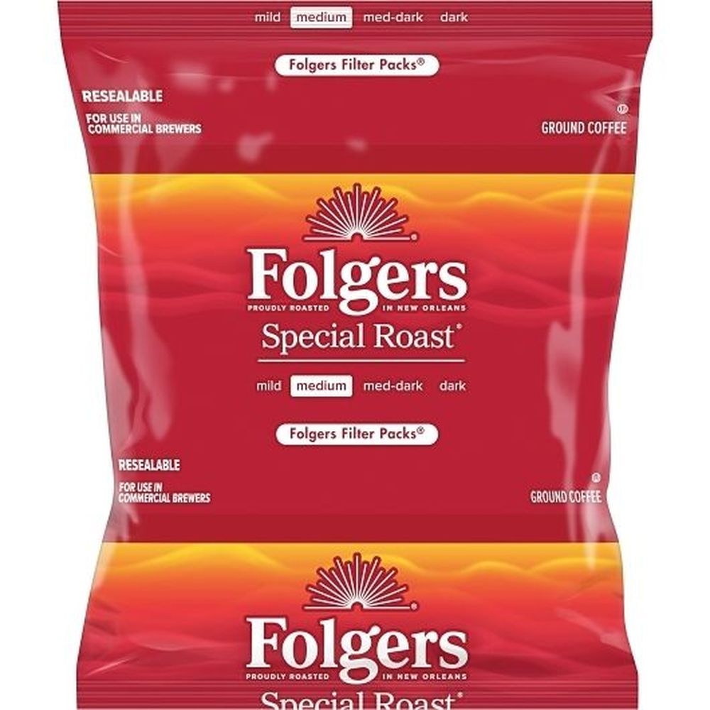 Folgers Caffeine Regular Special Roast Ground Coffee - Filter Pack, 0.8 Ounce -- 40 per case