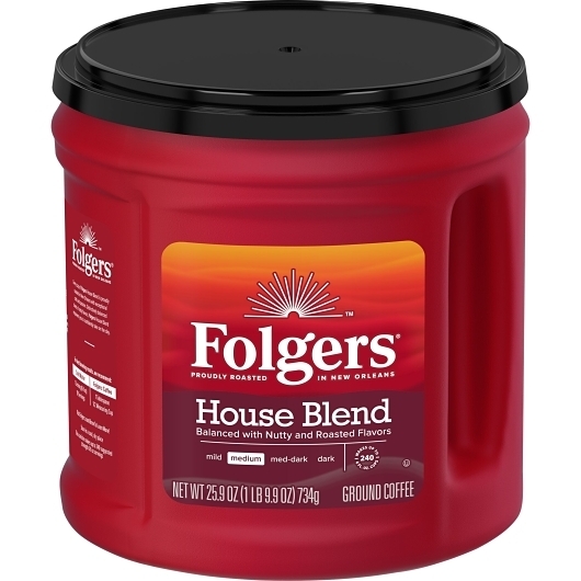 Folgers House Blend Ground Coffee, 25.9 Ounce -- 6 per case