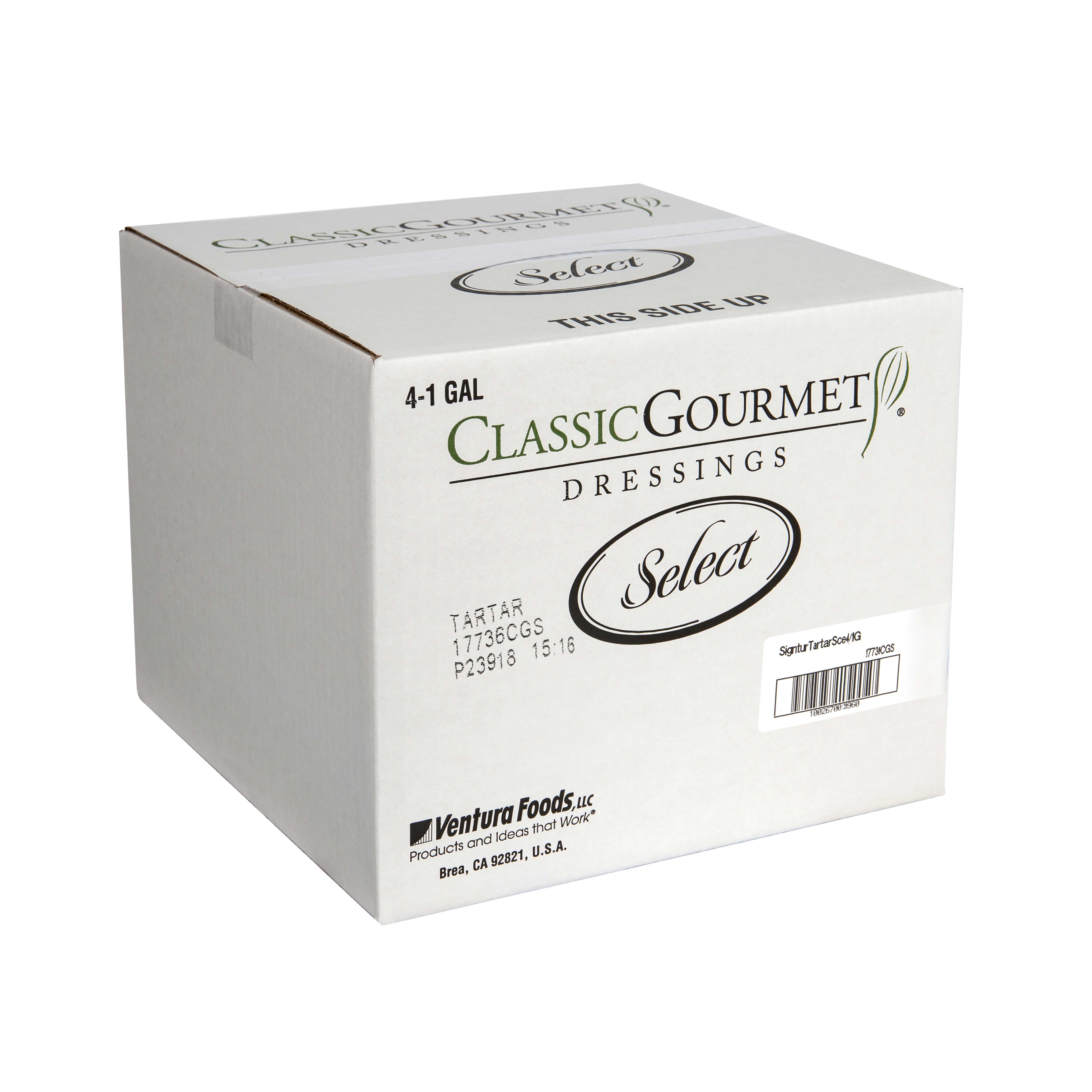 Classic Gourmet Select Signature Tartar Sauce, 4 Gallon