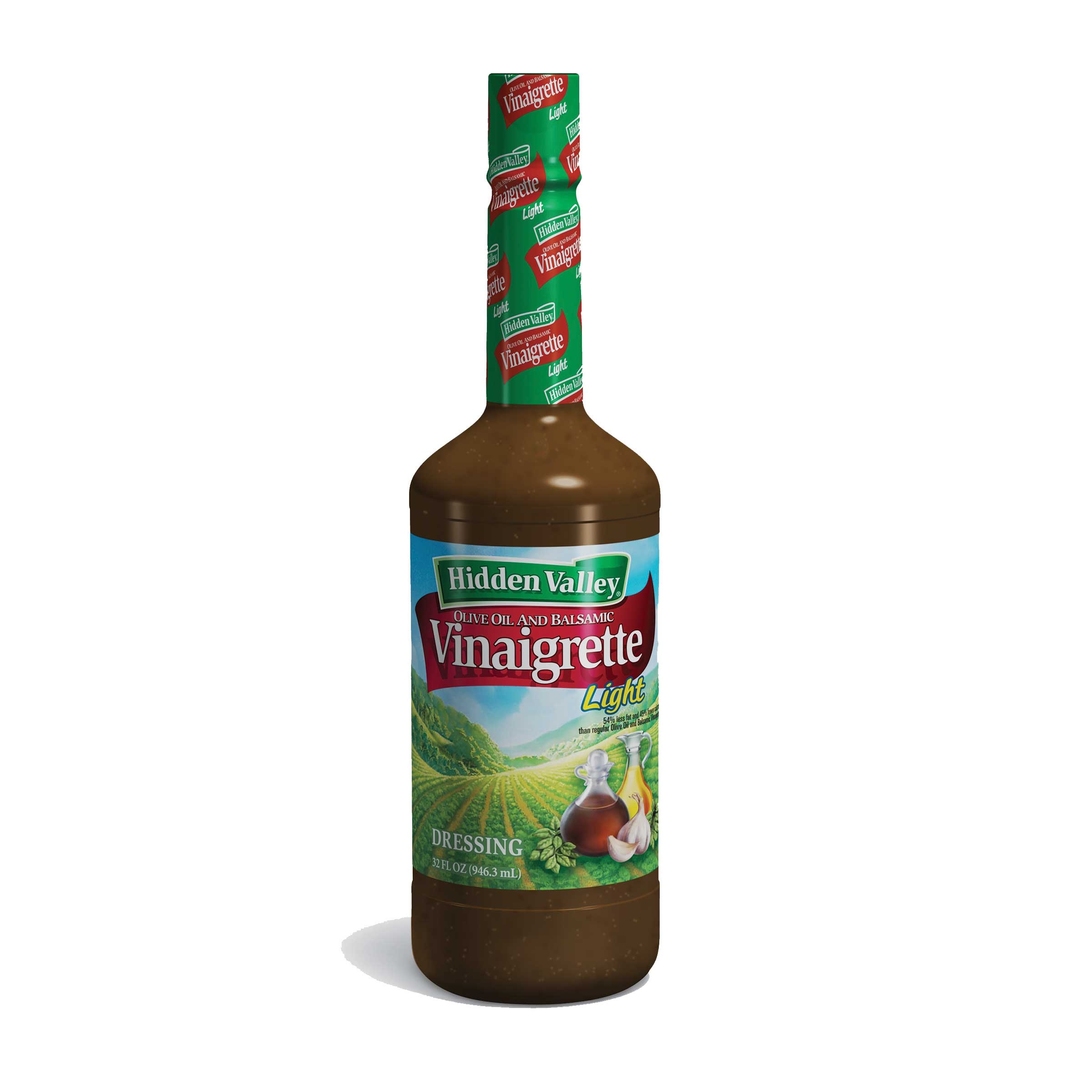 Hidden Valley Olive Oil Light Balsamic Vinaigrette Dressing, 32 Ounce -- 6 per case.