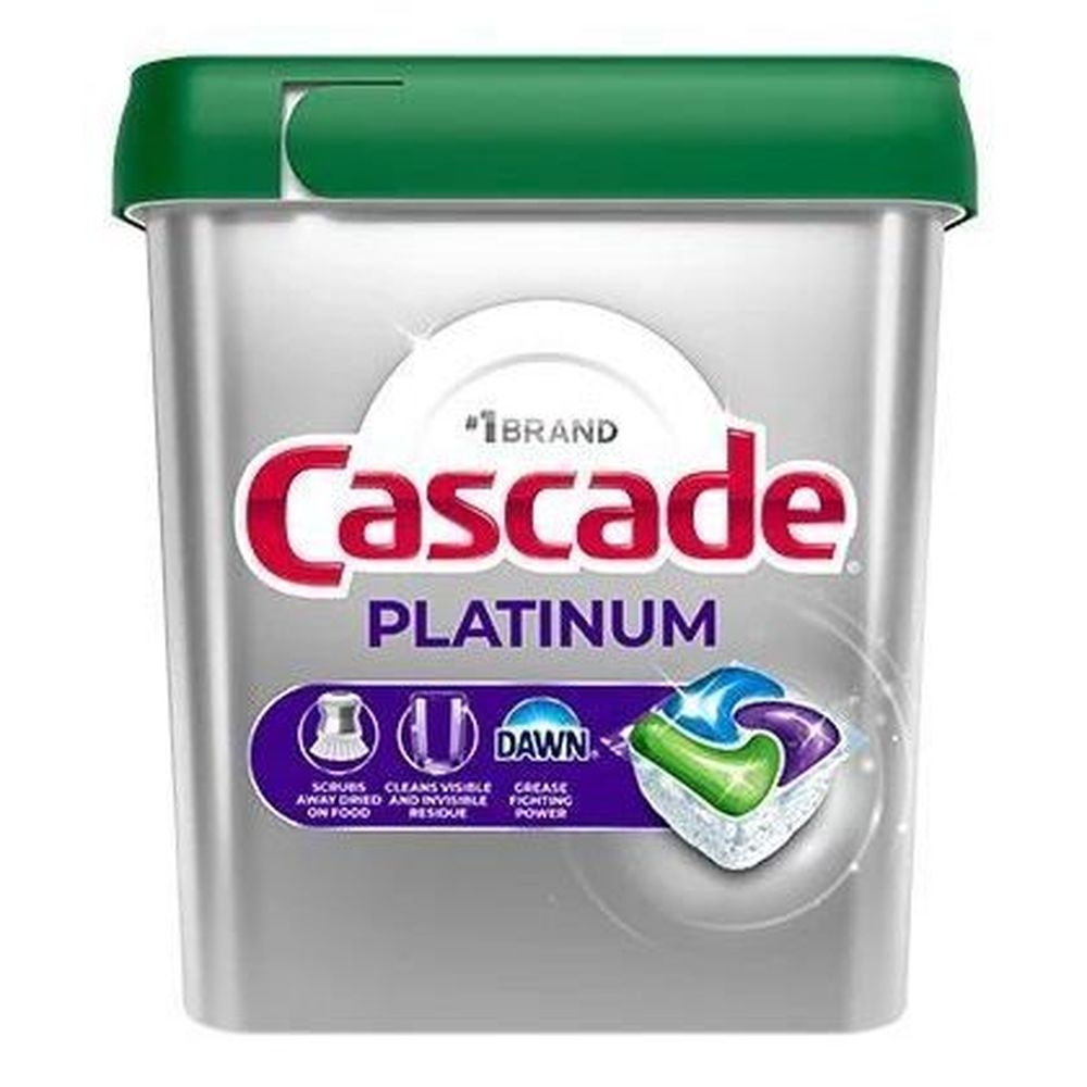Cascade Platinum ActionPacs Fresh Scent Automatic Dishwasher Detergent Pods, 7.5 Ounce -- 5 per case