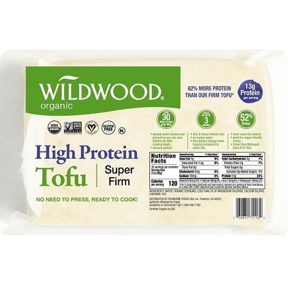 Wildwood Organic Super Firm Tofu, 6 Pound -- 4 per case