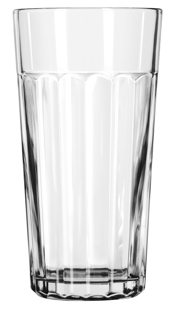 Libbey 15645 Jumbo Paneled Cooler Glass, 24 Ounce -- 12 per case
